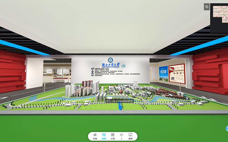湖北工業(yè)大學(xué)3D云展虛擬校史館正式上線！圓桌3D云展廳平臺介紹