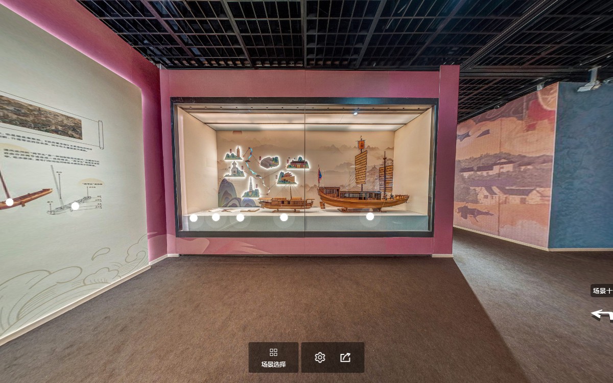 舟楫中國：中國古代舟船文化特展虛擬展廳的船行萬域虛擬場(chǎng)景1