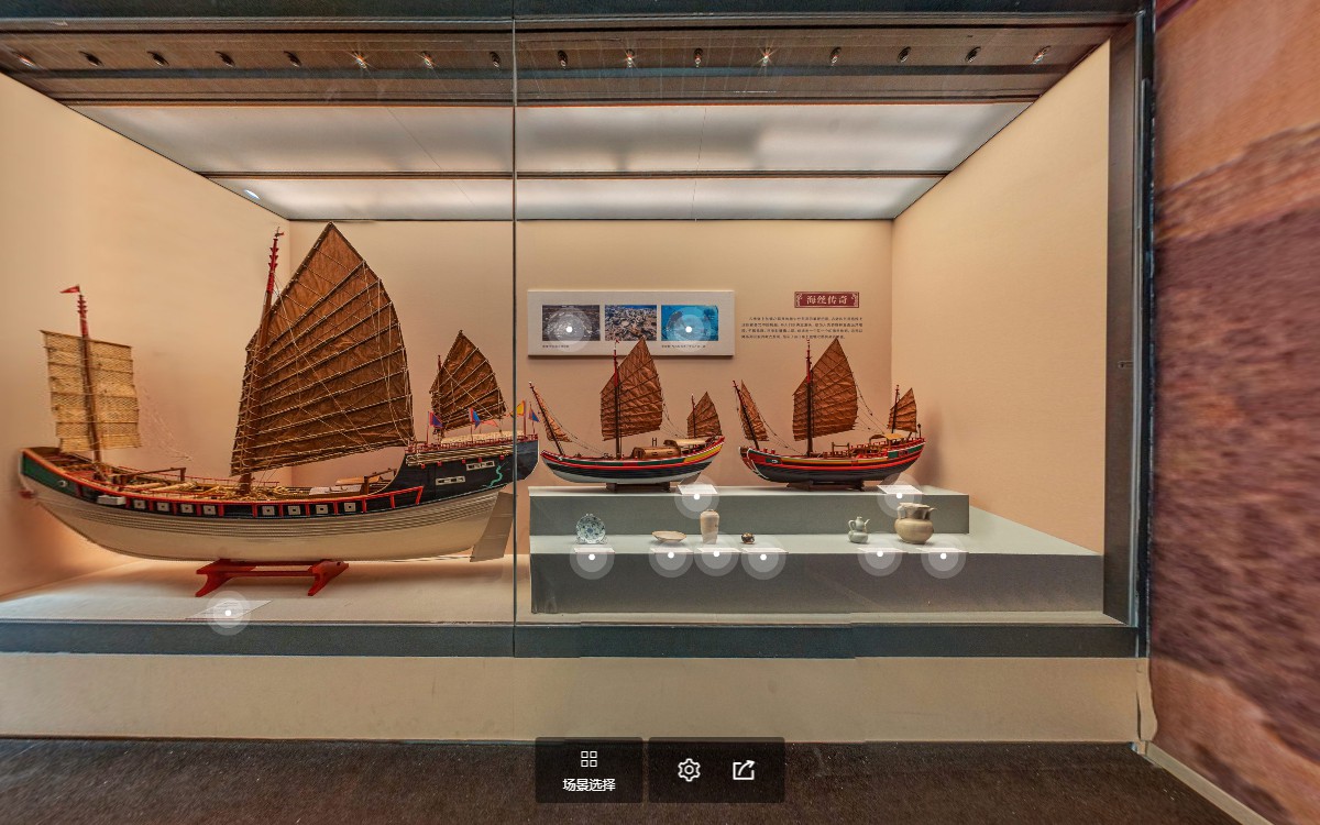 舟楫中國：中國古代舟船文化特展虛擬展廳的船行萬域虛擬場(chǎng)景3